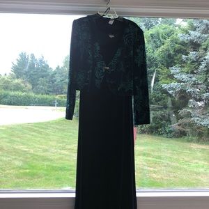 2pc green  jacket and matching sleeveless dress.